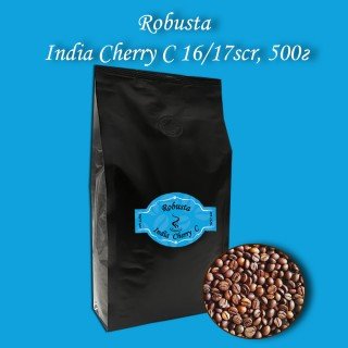 Кава зернова Robusta India Cherry С 16/17scr (Робуста Індія Черрі С) 500г. БЕЗКОШТОВНА ДОСТАВКА від 1кг!